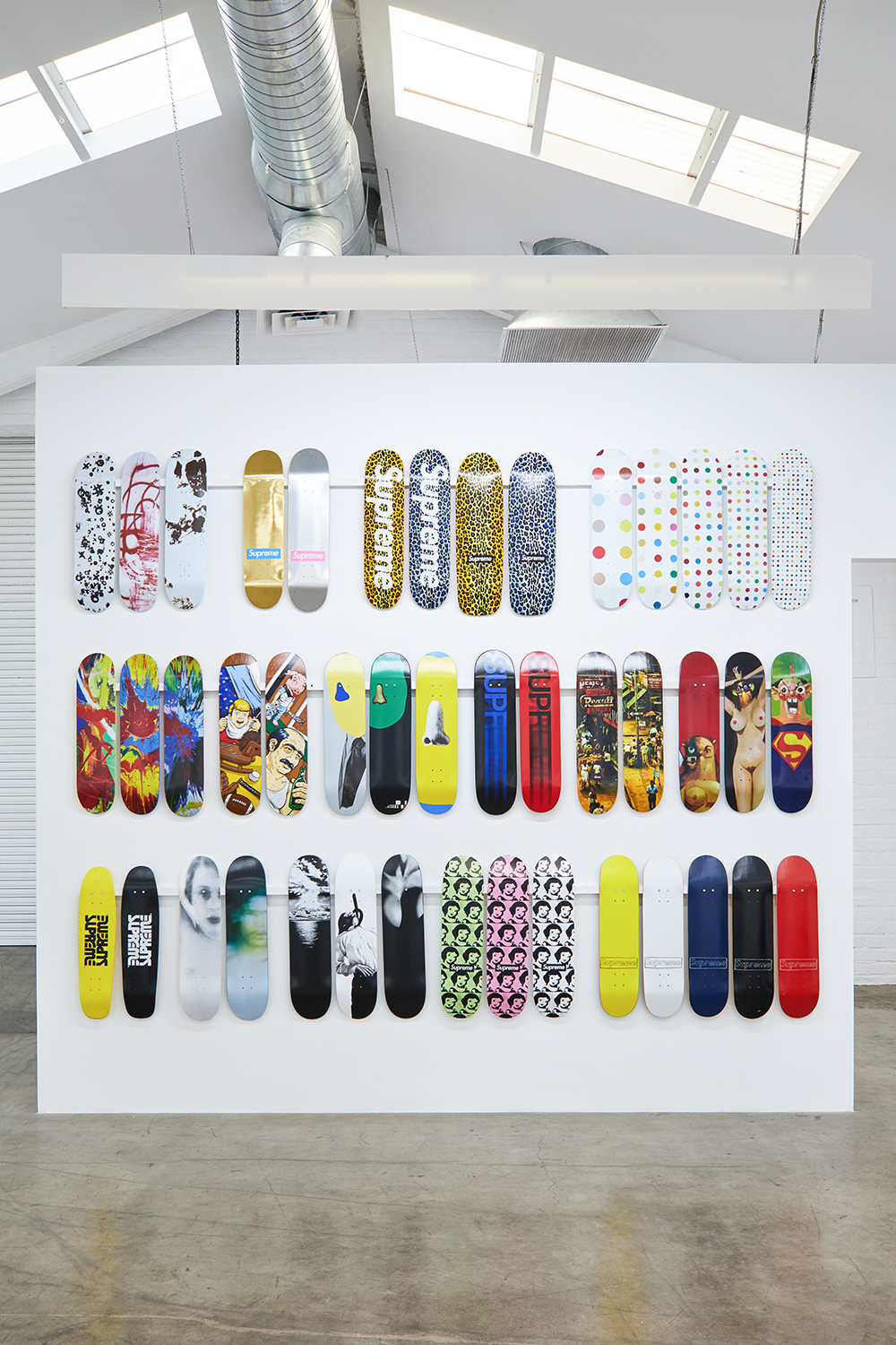 supreme skateboard wall art