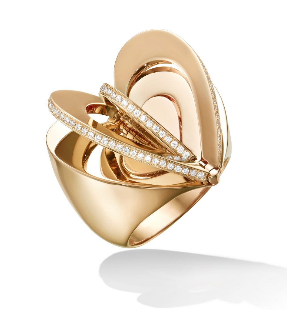 Cadar Endless Ring in 18k gold and diamonds; $13,000