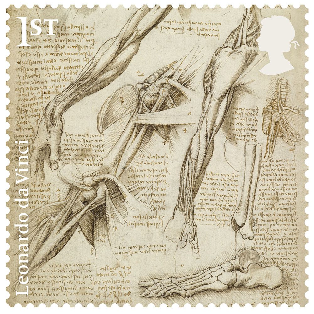 These Beautiful New Postage Stamps Feature the Sketches of Leonardo da